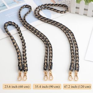 BEAULEGAN <b>Purse</b> Chain Handles Short Strap Microfiber Leather Replacement For Handbag Or Shoulder Bag Set Of Inch Long Gunmetal - Product Image 5