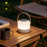 Lampe de chevet LED portable rechargeable moderne avec interrupteur ABS pour bébé, idéale pour l'allaitement et l'aide au sommeil en crèche