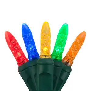 휴일 장식 조명 여러 가지 빛깔의 25FT 50L 미니 M5 크리스마스 조명 LED 문자열 야외