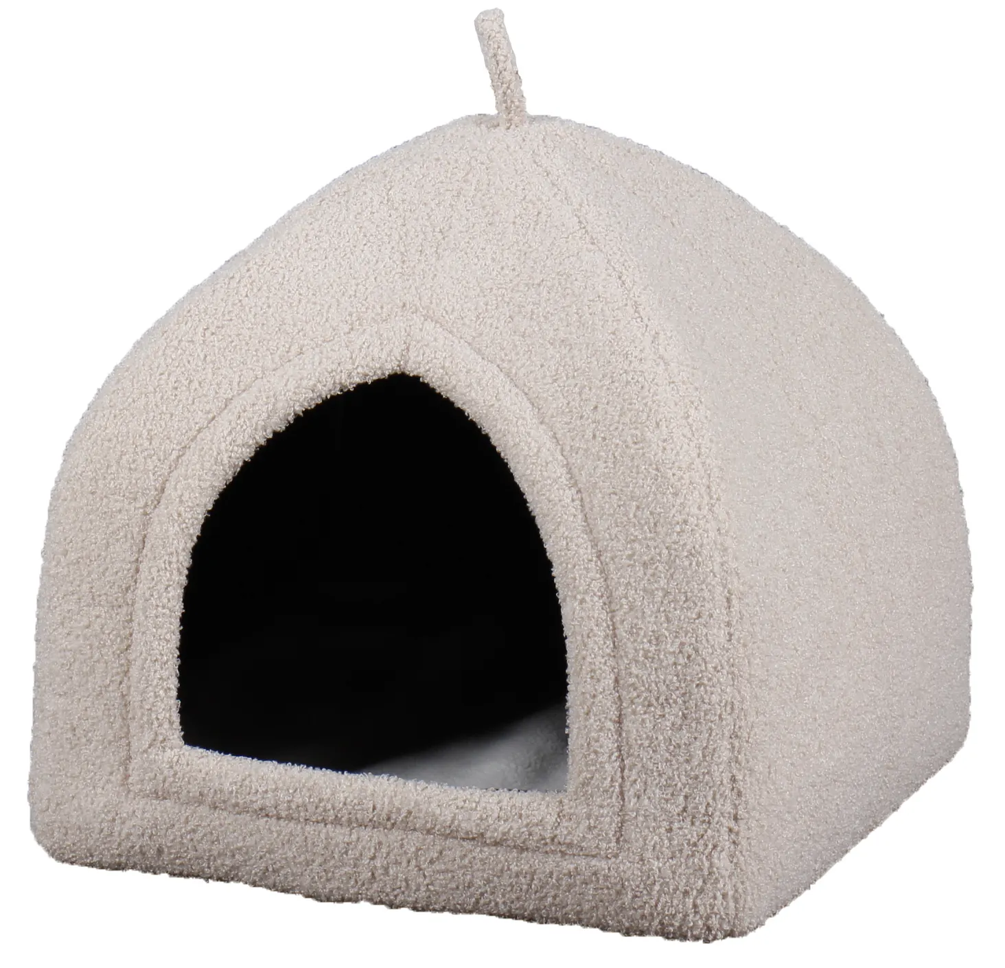 Macio bonito teddy tecido portátil pet tenda casa para cães e gatos indoor