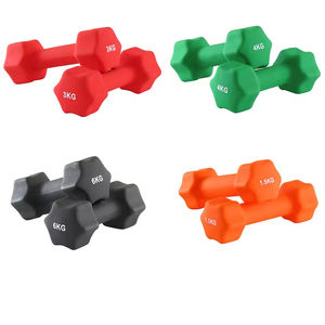 Julyfit personnalisé vente en gros ensemble d'haltères en vinyle coloré pour l'exercice d'entraînement des bras de gymnastique à domicile - Product Image 2