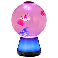 Nouvelle conception de lampe méduse LED avec base à changement de couleur RGB, haut-parleur intégré, lumière de nuit pour la natation, décoration d'intérieur et abat-jour globe