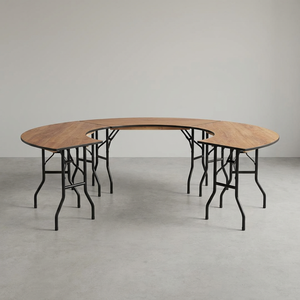 โต๊ะไม้พับได้สำหรับงานแต่งงาน ยาว 6 ฟุต รูปทรงโค้ง - Product Image 6