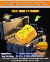 Chargeur de voiture Charge pour batterie au lithium Dewalt 18V/20V/60V avec prise allume-cigare Chargeur de véhicule