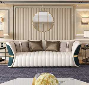 Sofás Sofá moderno tapizado de lujo Juego de muebles de sala Sofá modular seccional - Product Image 2