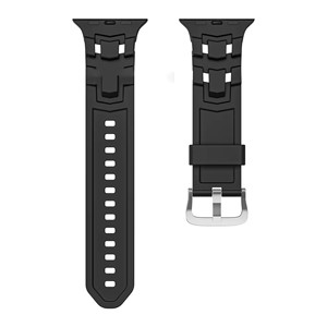 Cinturino in silicone con cassa in metallo per <span class=keywords><strong>Apple</strong></span> <span class=keywords><strong>watch</strong></span> <span class=keywords><strong>band</strong></span> per <span class=keywords><strong>apple</strong></span> iwatch 8/7/6/5/4/3/2 <span class=keywords><strong>SE</strong></span> - Product Image 4