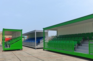 Gradería Metálica Portátil para Estadio, de 20 pies x 40 pies, con Asientos Abatibles, Gradería Modular de Fácil Instalación - Product Image 6