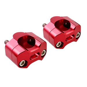 NICECNC - Adaptadores Elevadores de Manillar Rojos de 1-1/8'' para Motocicletas <span class=keywords><strong>Honda</strong></span> CR/<span class=keywords><strong>CRF</strong></span>/<span class=keywords><strong>XR</strong></span> 80 100 125 250 <span class=keywords><strong>450</strong></span> 500 650 - Product Image 4