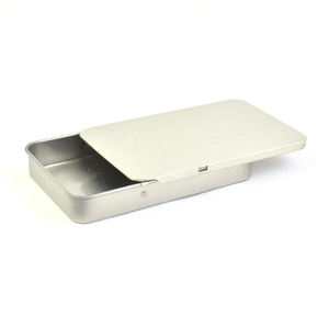 Private Label Custom CR Child Resistance Lid Slide Tin Can Child Proof <b>Metal</b> Packaging Tin <b>Box</b> Customized LOGO - Product Image 2