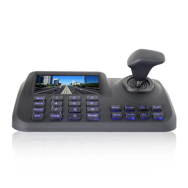 IP Camera Network PTZ Control Keyboard PAN TILT Rotate Zoom Joystick RJ45 Lan Port