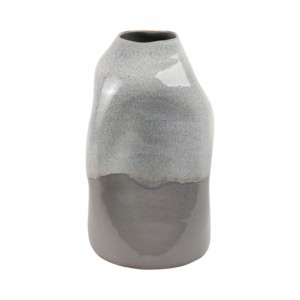 Vaso moderno in terracotta lucida con morbidi accenti curvi per soggiorno, decorazione per la casa, camera da letto, vaso in ceramica e porcellana. - Product Image 6