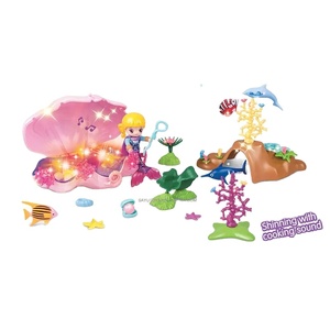 SY dernier ensemble de poupée bébé jouet sirène pour enfants nuisette avec lumière et musique - Product Image 1
