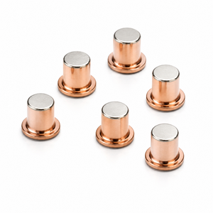 Rivet de contact en argent personnalisé, rivet de contact composite bimétallique pour relais électrique automobile - Product Image 1