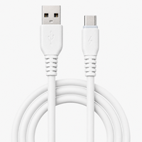 Câble de charge USB C, USB A vers C, 3A, charge rapide, câble de données, cordon en PVC, câble de remplacement pour chargeur