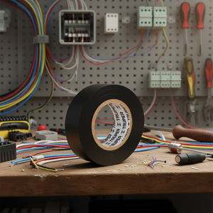 Ruban adhésif électrique en PVC noir Truper M-22 9M avec adhésif en caoutchouc pour isolation électrique jusqu'à 176F, -40F à 176F plage de température - Product Image 2