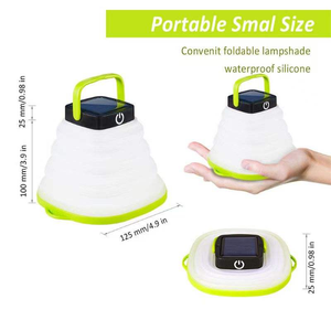 Lámpara LED <span class=keywords><strong>Solar</strong></span> para Camping, Plegable e <span class=keywords><strong>Inflable</strong></span>, con Resistencia al Agua IP66 y Control Táctil - Product Image 6