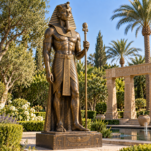 Statua in Bronzo Egiziana, Statua di Divinità dell'Antico Egitto in Metallo, Personalizzabile, Resistente per Esterni, Arte Culturale - Product Image 4