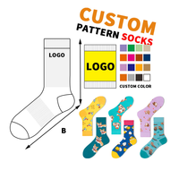 Chaussettes personnalisées avec logo DIY, design unisexe, amusantes, colorées, originales, pour femmes et hommes, service OEM