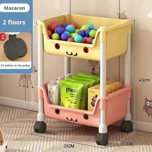 Ensemble de meubles d'organisation de la maison pour enfants étagère avec chariots à tiroirs pour vêtements livres jouets-supports de rangement pour bébés et adolescents - Product Image 4