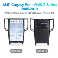 Radio con Pantalla Tesla de 14.5 Pulgadas NaviHua para Infiniti G25 G37 2007-2019, Navegación Automática, Carplay, Unidad Principal, Monitor, Actualización