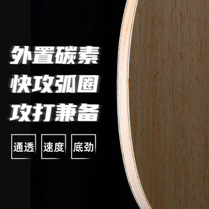 Raquette de tennis de table KOKUTAKU Solitary Tree Baseboard, lame de tennis de table japonaise Tail Island D100 FL - Product Image 3