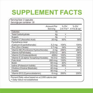 OLLI Soporte inmunológico Niños <span class=keywords><strong>C</strong></span>ápsulas multivitamínicas Vitamina D3 K2 B12 B6 <span class=keywords><strong>a</strong></span> <span class=keywords><strong>C</strong></span> Suplementos de zinc con vitamina - Product Image 2