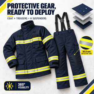 Traje <span class=keywords><strong>de</strong></span> Protección contra Incendios al <span class=keywords><strong>por</strong></span> Mayor XF 10-2014, Equipo <span class=keywords><strong>de</strong></span> Intervención Multicapa con Dispositivo <span class=keywords><strong>de</strong></span> <span class=keywords><strong>Arrastre</strong></span> para Rescate - Product Image 2