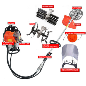 Cortadora <span class=keywords><strong>de</strong></span> Césped con Motor <span class=keywords><strong>de</strong></span> Gasolina, Cultivadora Rotativa, Desbrozadora <span class=keywords><strong>de</strong></span> Mochila con Bomba <span class=keywords><strong>de</strong></span> Engranajes <span class=keywords><strong>de</strong></span> 1700W - Product Image 2