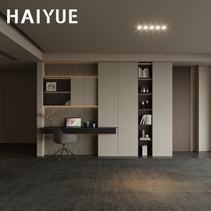 Librería Moderna Pequeña HAIYUE al por Mayor, Hecha a Mano en Madera Maciza con Puertas de Madera para Estudio Clásico y Rincón de Lectura - Product Image 4