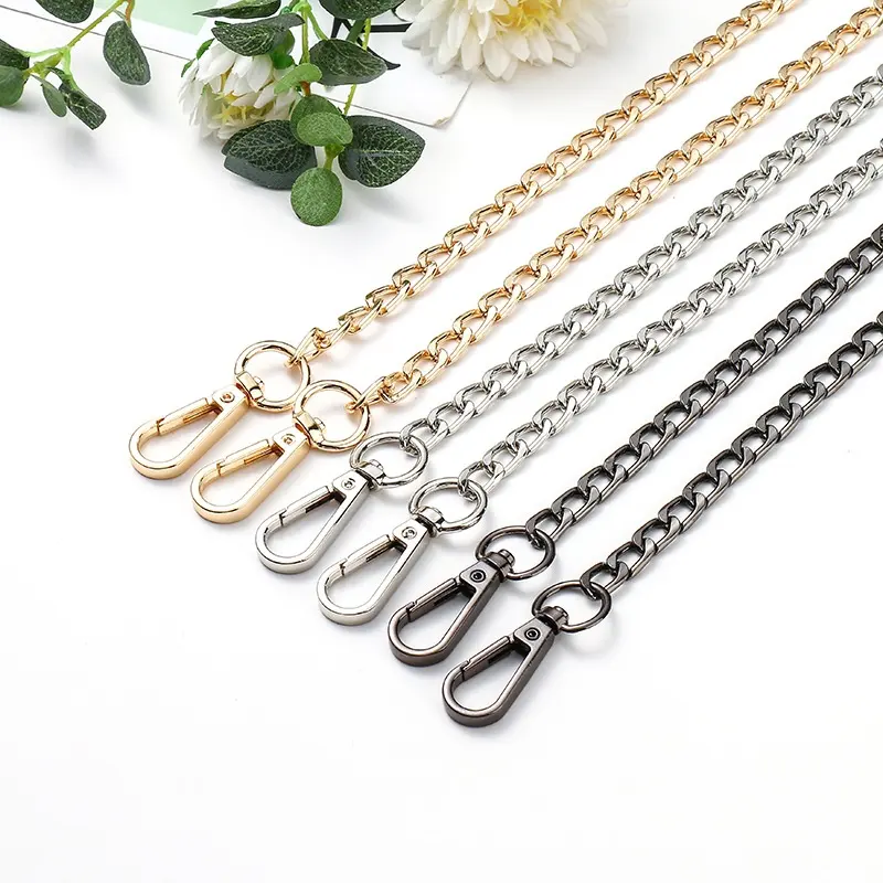 High Quality Crossbody Strap Oval Handbag Chains Bag Accessories Metal Lady Bag Chains men's jeans pants accessories chain