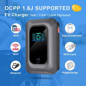 Obtenez 19.2 kw 11kw Occp 4g 22kw Type2 50amp 11 kw 32 Amp Type 1 Plug J1772 7kw Niveau 2 Chargeur <span class=keywords><strong>Wallbox</strong></span> 32a Type 2 Ev Charging - Product Image 2