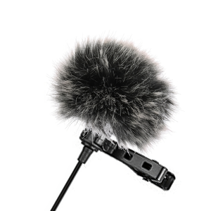 Professionnel Lavalier Microphone Fourrure Pare-Brise Couverture Mousse Coton Coupe-Vent pour Interview En Plein Air Live Streaming Revers Mic - Product Image 1