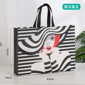 Bao bì tái sử dụng <span class=keywords><strong>Polypropylene</strong></span> nhiều lớp không dệt mua sắm Tote với in logo tùy chỉnh - Product Image 4