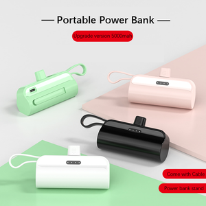 Trực tuyến Sản phẩm bán xách tay 4000 mAh Công suất Powerbank được xây dựng trong cáp khẩn cấp ngân hàng điện nhỏ - Product Image 3
