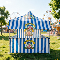 Tente de réception imperméable avec écran d'affichage, taille et logo personnalisés, 3x3, 3x4,5, 3x6m, structure en aluminium robuste, gazebo pliable avec mur latéral à avant-proche