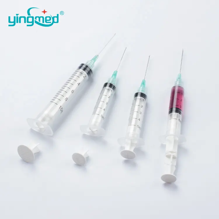 Power Injector Poultry Plastic Veterinary Prp Rectal Prefilled Self Destructive Syringe Without Needle