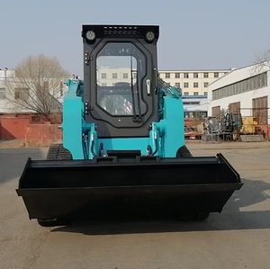 Mini-chargeuse compacte sur pneus à roue avant, modèle Qw850, avec pompe intégrée, pour usage en construction/agriculture - Product Image 4