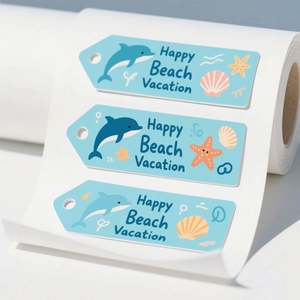 Logo <b>Sticker</b> Custom, Custom Printed Roll Plastic Waterproof Synthetic Paper Adhesive <b>Vinyl</b> PVC Round Circle Brand Logo <b>Sticker</b> - Product Image 1