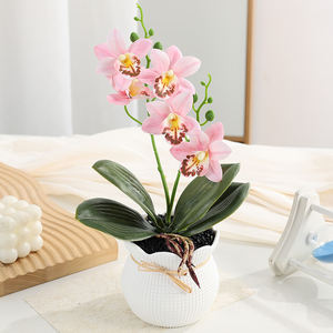 Planta Artificial de Magnolia en Maceta de Seda para Decoración del Hogar, Regalo Hecho a Mano para el Año Nuevo <span class=keywords><strong>Chino</strong></span> y Graduación - Product Image 5