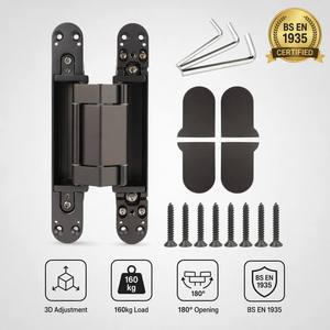 Bisagra Oculta Ajustable en 3D de Grado Industrial VS160 de Alta Resistencia, Carga de 160 kg, 240 mm, Venta al por Mayor OEM - Product Image 1