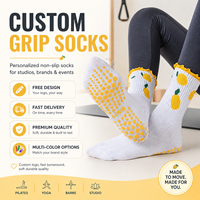 Chaussettes de yoga antidérapantes personnalisées avec logo, nouvelle collection, chaussettes de fitness pour femmes, chaussettes de yoga à volants, chaussettes de pilates antidérapantes personnalisées