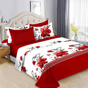Baskılı Çarşaf Seti %100 Pamuk Düz Çarşaf ve Lastikli Çarşaf ile Uyumlu. Yatak Odaları ve Evler İçin Uygundur. - Product Image 5