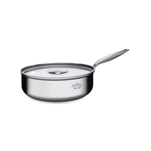 Casseruola Alluminio (24cm) 1 manico PROFESSIONALE SERIE 6800 Silver satinato 6826 24 - Product Image 2