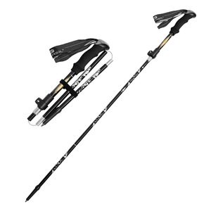 Tongkat Trekking Ultra-Ringan 5-Bagian dari Paduan Aluminium 7075 dengan Pegangan EVA dan Ujung Baja Tungsten, Tongkat Jalan Lipat untuk Pendakian OEM - Product Image 1