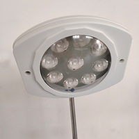 Lampe d'inspection sur pied, Lampe d'examen médical mobile, Lampe d'inspection LED à 9 trous avec interrupteur au pied