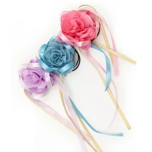 Großhandel Handgelenk Corsage Blumen machen handgemachte Band Handgelenk Armband für Blumen mädchen Hochzeit
