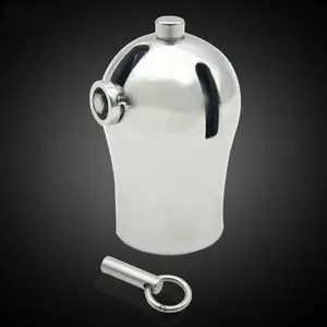 Luxury Male Chastity Device Penis Cage with Titanium Plug and PA