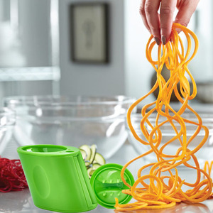 Rau spiralizer <span class=keywords><strong>Slicer</strong></span> có thể điều chỉnh ZUCCHINI Noodle Maker dưa chuột xoắn ốc cắt - Product Image 3