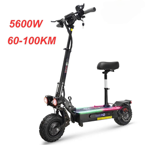 สกู๊ตเตอร์ไฟฟ้าความเร็วสูง 60V 5600W ระบบกันสะเทือนเต็มรูปแบบ ดิสก์เบรกคู่ ขายดี มีสินค้าในคลังสินค้าสหรัฐอเมริกาและแคลิฟอร์เนีย - Product Image 1