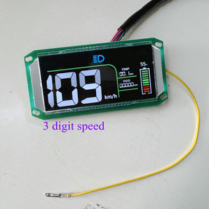 แผงควบคุมหน้าจอ LCD สี48V-96V ระดับแบตเตอรี่/ความเร็ว/แสงสำหรับสกู๊ตเตอร์ไฟฟ้าจักรยานสามล้อชิ้นส่วน DIY - Product Image 4